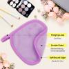 HOMEXCEL Makeup Remover Cloth 12 Count (Pack of 1), Reusable Makeup Remover Pads, Washable Ultra Soft Facial Cleansing Cloths For All Skin Types, 5 X 5 In, Purple view 2