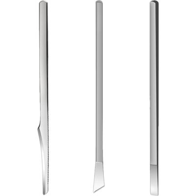 FOMIYES 3pcs Pedicure Set Dead Skin File Toenail Tool Mens Pedicure Kit Cuticle Tool Heel Knives for Foot Stainless Steel Scraper Foot Sharp Stainless Steel Nail File