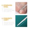 FOMIYES 3pcs Pedicure Set Dead Skin File Toenail Tool Mens Pedicure Kit Cuticle Tool Heel Knives for Foot Stainless Steel Scraper Foot Sharp Stainless Steel Nail File view 4