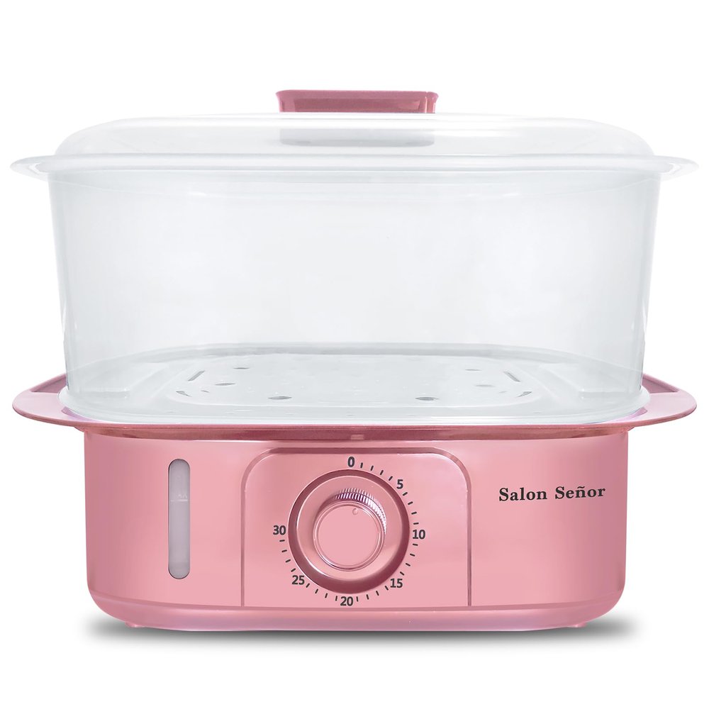 Salon Seor Pink Towel Steamer with Quickly Heating in 5 Mins Auto Off Timer Spa Towel Steamer for Personal Use at Home