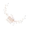 KALLORY Hair Comb for Brides Handmade Flower Headpiece Elegant Bridal Hair Accessories for Weddings and Special Occasions Delicate Design for Women and Girls view 1
