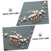 KALLORY Hair Comb for Brides Handmade Flower Headpiece Elegant Bridal Hair Accessories for Weddings and Special Occasions Delicate Design for Women and Girls view 2