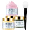ANAI RUI Turmeric Viamtin C Clay Mask Set-Rose Facial Mask-Avocado Green Tea Mud Mask.,Clay Mask Set +2% Hyaluronic Acid Serum Skincare Set view 2