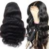 GREEMEO Women's Wig Human Hair Lace Front Wigs 13x4 Body Wave Wigs for Black Women Human Hair Pre Plucked with Baby Hair Brazilian Wavy Hair (#1B Natural Black, 16 Inches) view 3