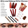 MISS ROSE M 148 Colors Makeup Pallet,Professional Makeup Kit for Women Full Kit,All in One Makeup Sets for Women&Beginner,include Eyeshadow,Lipstick,Eyeliner,Concealer,makeup brush(045 Set-Black) view 3