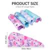 RETON 4 Pack Microfiber Hair Drying Towel, Hair Towel Wrap for Kids Girls Women, Super Absorbent Hair Turbans for Wet Hair, Fast Drying Hair Wrap with Buttons for Curly Long Thick Hair view 2