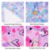 RETON 4 Pack Microfiber Hair Drying Towel, Hair Towel Wrap for Kids Girls Women, Super Absorbent Hair Turbans for Wet Hair, Fast Drying Hair Wrap with Buttons for Curly Long Thick Hair view 3