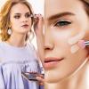 Sibba Foundation Brushes 4 PCS Makeup Setting Powder Blush Beauty Techniques Sponge Angled Stick Liquid Concealer Cream Nose Face Contour Make Up Loose Powder Puff Under Eyeline Set Pressed Blending view 4