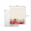 Carosoffe Valentines Small Compact Mirror for Purse, Pink Rose Flowers Eucalyptus Leaves Burlap Travel Makeup Mirror for Women Men, Rectangular Handheld Compact Pocket Mirror 4 PCS view 2