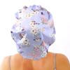 greatremy Satin Braid Bonnet Double Layer Sleep Cap Scruchie, Silky Night Hat Large Bonnet for Women Curly, Long Natural Hair Dreadlocks, Braids, Locs Sleeping (Purple Flowers) view 1