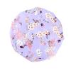 greatremy Satin Braid Bonnet Double Layer Sleep Cap Scruchie, Silky Night Hat Large Bonnet for Women Curly, Long Natural Hair Dreadlocks, Braids, Locs Sleeping (Purple Flowers) view 4
