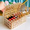 HUFFA Lipstick Crystal Box Home Desktop Cosmetics Lip Gloss Container Storage Case with Cover view 2