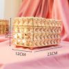 HUFFA Lipstick Crystal Box Home Desktop Cosmetics Lip Gloss Container Storage Case with Cover view 3