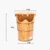 Scpantkend Foot Spa Bucket,Solid Oak Wood Foot Soaking Barrel Bucket,Foot Soaking Tub,Foot Wash Basin for Foot Bath Foot Spa Household Wash Ba view 3