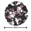 greatremy Satin Braid Bonnet Double Layer Sleep Cap Scruchie, Silky Night Hat Large Bonnet for Women Curly, Long Natural Hair Dreadlocks, Braids, Locs Sleeping (Black Flowers) view 3