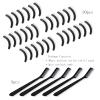 30pcs Eyelash Curler Refill Pads & 5pcs Eyelash Comb, Black Curler Refills, Silicone Rubber Universal Eye Lash Curler Replacement view 2