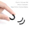 30pcs Eyelash Curler Refill Pads & 5pcs Eyelash Comb, Black Curler Refills, Silicone Rubber Universal Eye Lash Curler Replacement view 3