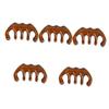 minkissy 5pcs Natural Wood Wide Tooth Comb for Scalp Massage Hair Pick for Curly Hair for Women Fine Craftsmanship for Relaxation and Care view 1