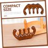 minkissy 5pcs Natural Wood Wide Tooth Comb for Scalp Massage Hair Pick for Curly Hair for Women Fine Craftsmanship for Relaxation and Care view 3