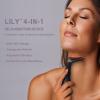 VRAIKO Lily Neck Face Massager, Face Sculpting Tool, Skin Rejuvenation Device with Thermal, Triple Action LED and Vibration, for Anti-Aging, Lifting and Tightening Sagging Skin (Frosted Black) view 3