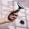 VRAIKO Lily Neck Face Massager, Face Sculpting Tool, Skin Rejuvenation Device with Thermal, Triple Action LED and Vibration, for Anti-Aging, Lifting and Tightening Sagging Skin (Frosted Black) view 4