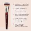BK BEAUTY BRUSHES - 101 CONTOURED FOUNDATION BRUSH - Contoured Foundation Brush - Foundation Makeup Brushes - Face Brush For Liquid Or Cream Foundations view 3