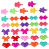 Mikinona 100pcs Pink Bows for Hair Cartoon Bow Flower Hair Clips Love Barrettes Hairpin Girl Side Clips view 1