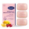 Dermisa Super Plus Brightening Bar | with Hyaluronic Acid and Lemon & Cranberry Extract | No Parabens, No Sulfates | 3 OZ Bar | 3-Pack view 1