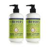Mrs. MEYER'S CLEAN DAY Hand Lotion for Dry Hands, Non-Greasy Moisturizer Made with Essential Oils, Lemon Verbena 12 Fl Oz (Pack of 2) view 1