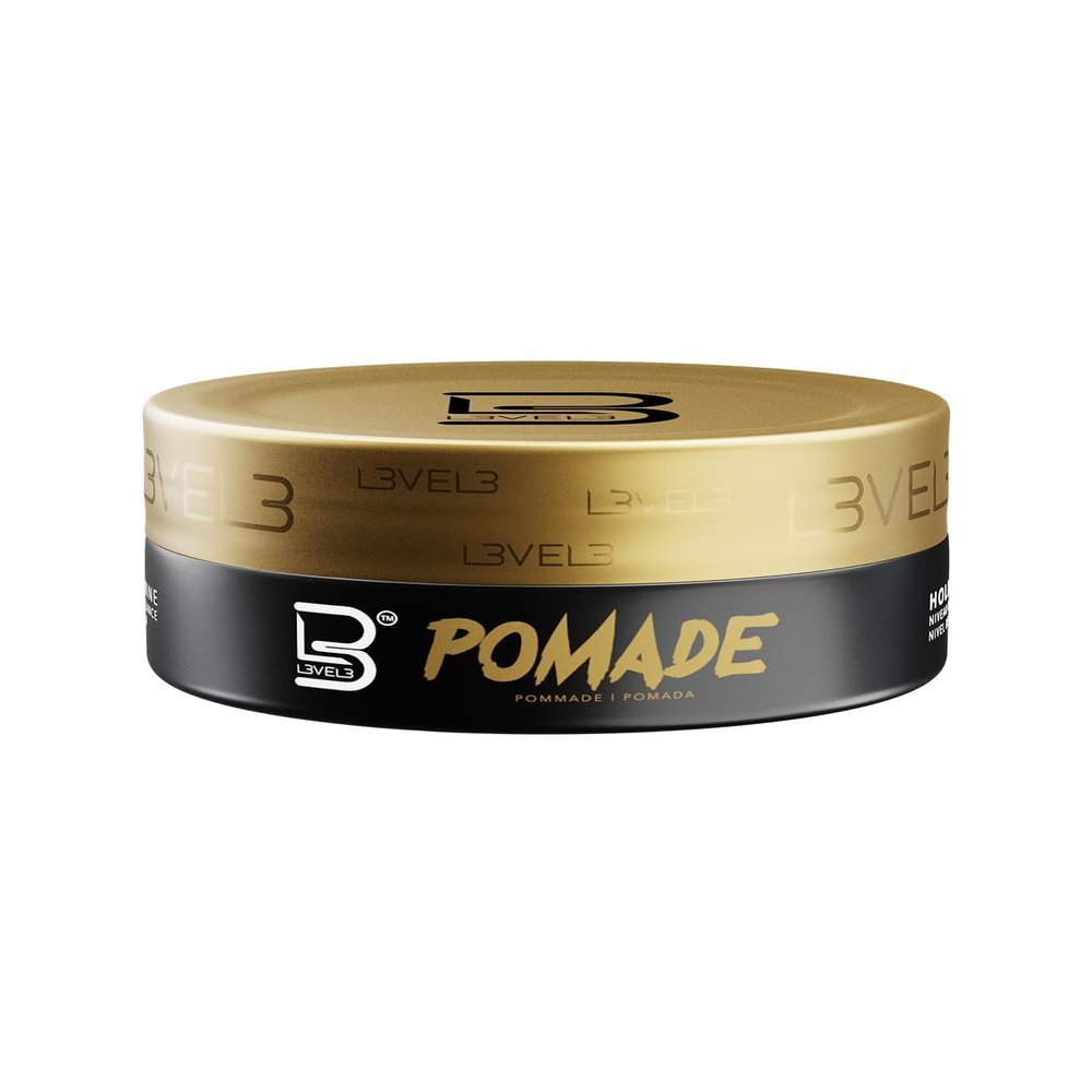 L3 Level 3 Pomade - Improves Hair Strength and Volume Long-Lasting Hold Infused with Keratin (Large Pomade with Powder)