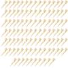 100 Pieces Single Prong Hair Clips, BetterJonny Gold Section Hair Clips 1.75 Inches Curl Clips Metal Alligator Clips Hair Pins for Hair Salon Hair Extensions view 1