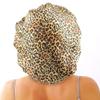 Greatremy Satin Braid Bonnet Double Layer Sleep Cap Scruchie, Silky Night Hat Large Bonnet for Women Curly, Long Natural Hair Dreadlocks, Braids, Locs Sleeping (Leopard Grain) view 1