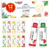 DMSKY 12 Pack Lip Balm, Natural Lip Balm Bulk with Vitamin E and Coconut Oil, Moisturizing Lip Balm for Chapped Lips, Bulk Lip Balm for Women-12 Flavors view 1