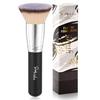 Flat Top Kabuki Foundation Brush, Makeup Brushes Foundation Brush for Liquid Makeup Blending Mineral Cream Powder Buffing Stippling Flawless Face Brush (Black) view 1