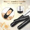 Flat Top Kabuki Foundation Brush, Makeup Brushes Foundation Brush for Liquid Makeup Blending Mineral Cream Powder Buffing Stippling Flawless Face Brush (Black) view 4