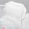 SetSail Bath Pillow, Relaxing Bath Pillows for Tub Neck and Back Support Soft 4D Breathable Air Mesh Ergonomic Bathtub Pillow with 6 Strong Suction Cups and Hook Luxury Bathroom Accessories,White view 1