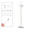 Jojomis Nose Wax Applicator Sticks Spatulas for Nostril Nasal Cleaning Ear Hairs Eyebrow Facial Hair Removal, Flat Head Wide 1cm/0.4in. - 100pcs view 2