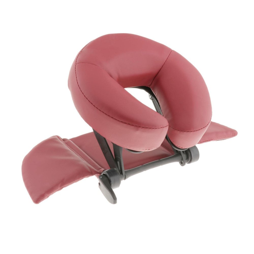 Jojomis Massage Table Face Cradle Headrest Pillow, Compact Comfortable, Lightweight, Professional - Red