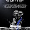 Jojomis Electric Shavers for Men, USB Rechargeable Cordless Wet/Dry Beard Nose Hair Face Razor Grooming Kit, The whole body is washable and deeply clean - Only 1 view 2