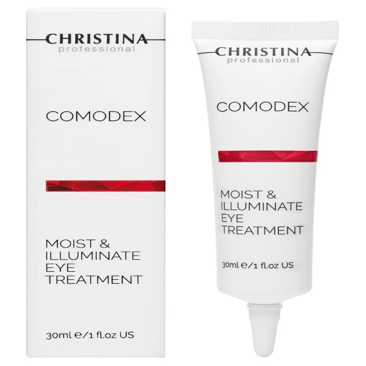 -CHRISTINA- Comodex Moist & Illuminate Eye Treatment with Hyaluronic Acid | Under Eye Cream Combats Dark Circles, Puffy Eyes, and Dry Skin 30ml