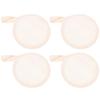 FOMIYES 4pcs Exfoliating Loofah Face Cleaning Pads Natural Round Makeup Sponges for Daily Facial Cleansing and Exfoliation for Women and Girls view 1