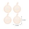 FOMIYES 4pcs Exfoliating Loofah Face Cleaning Pads Natural Round Makeup Sponges for Daily Facial Cleansing and Exfoliation for Women and Girls view 2