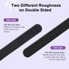 Canvalite Nail File Large Emery Boards for Nails 100/180 Grit Nail Files for Natural Nails Manicure Pedicure Tool for Home and Salon Use 12PCS, Black view 2