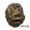 Toupee for Men French Lace Hairpieces European Human Hair Replacement System Lace Front Mens Toupee Bleached Knots Natural Hairline Black Brown Blonde Gray Hair Pieces For Men US Stock. (8X10"-90% light density, #1710 17# DARK ASH BLONDE +10% Sythet view 2
