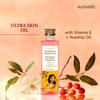 Auravedic Rosehip & Vitamin E Oil | Nourishing Facial Oil with Almond Oil & Gotu Kola | Supports Hydrated, Radiant-Looking Skin | For Face & Body | 3.38 Fl Oz (100ml) view 2