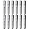 Styling Gear 12-Piece Hair Comb Set  Barber, Beard & Mustache Combs, Pocket Styling, Made in USA (Black) view 1
