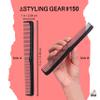 Styling Gear 12-Piece Hair Comb Set  Barber, Beard & Mustache Combs, Pocket Styling, Made in USA (Black) view 2