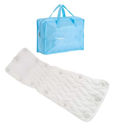 Healeved 1pc Elastic Bathtub Neck Support Pillow Cups Comfortable Spa Cushion for Home Use Stylish White Design for Relaxation The Bath