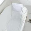 Healeved 1pc Elastic Bathtub Neck Support Pillow Cups Comfortable Spa Cushion for Home Use Stylish White Design for Relaxation The Bath view 4