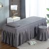 MIPOPS Soft Microfiber Massage Table Sheets Set 4 Piece Set, Premium Facial Bed Cover, Includes Flat and Fitted Sheets with Face Cradle Cover(M,190x70cm(75x28inch)) view 2
